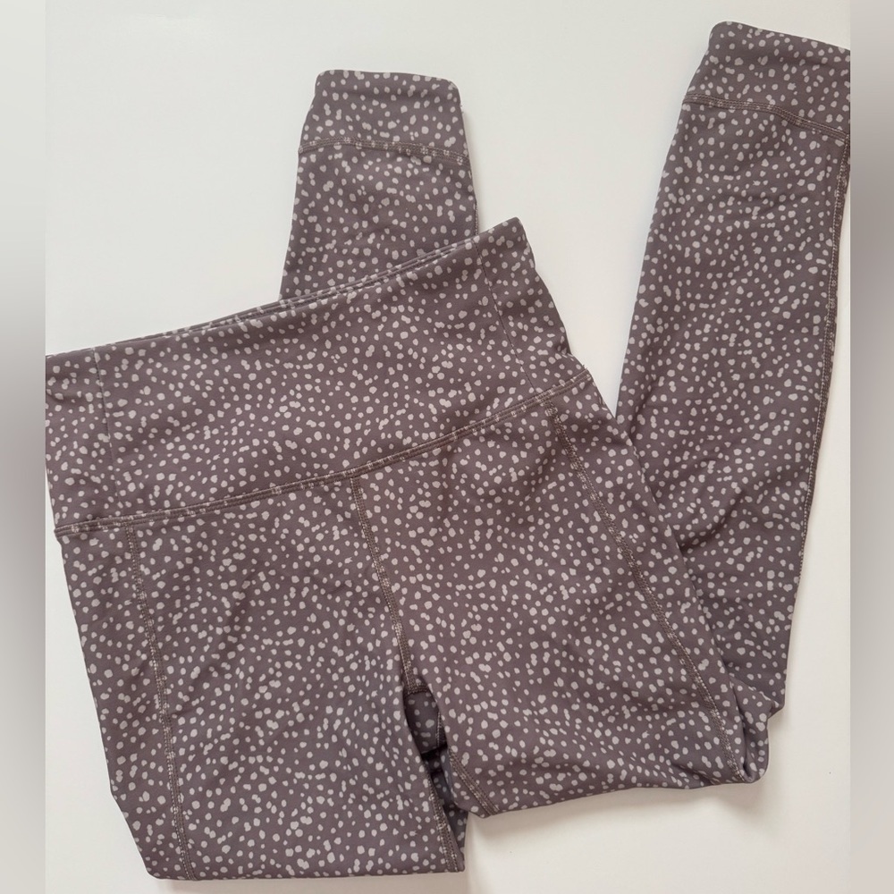RBX Women's Leggings Size Small With Crossover Ankle Design and Polka Dot Print - Picture 1 of 6